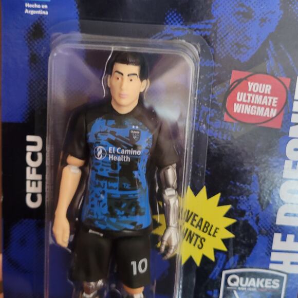 Cristian Espinoza Action Figure San Jose Earthquakes Clash Jersey SGA 10-18-2025 - Picture 5 of 8